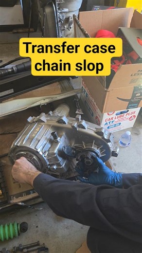 inspecting for overstretched transfer case chain