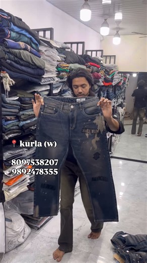 China Town on Instagram: "-Premium Bootcut Jeans 👖 -📍New Khan Market Baghdad Kurla W #fashion #viralreels #china #clothes #instalike"