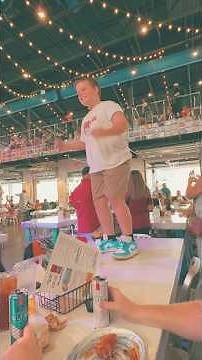 Dancing on a table at a restaurant!!!