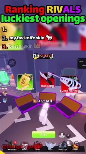 Ranking craziest case luck🍀 #rivals