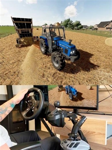 Farming Simulator Zetor 7745 Turbo Steering Wheel Manual Gearbox Thrustmaster Farmstick #dkgc #zetor