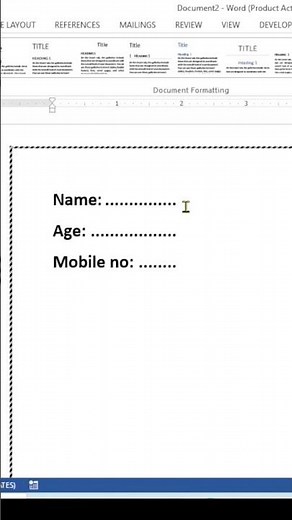 Creating Dotted Line for Paragraph Indentation in Word | Using Tab to Set Fixed-Distance Dot Line