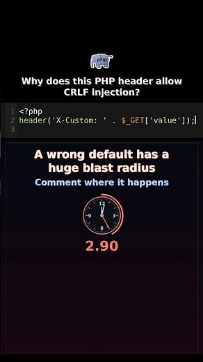 Why does this PHP header allow CRLF injection? #phpapi
