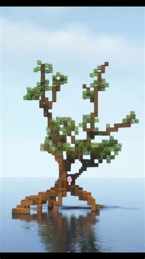 Construcción de un árbol de mangle personalizado en Minecraft