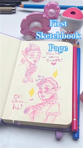 Practising Expressions 💞 Sketchbook Art