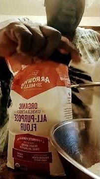 How to make self-rising flour with bread flour to make biscuits #flour #breadflour # biscuits pt.1