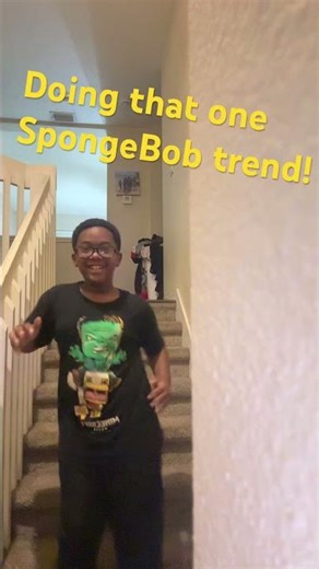 Doing a new SpongeBob trend ￼ for the first time