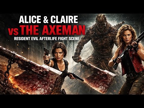 Alice & Claire vs The Axeman | Resident Evil Afterlife Fight Scene