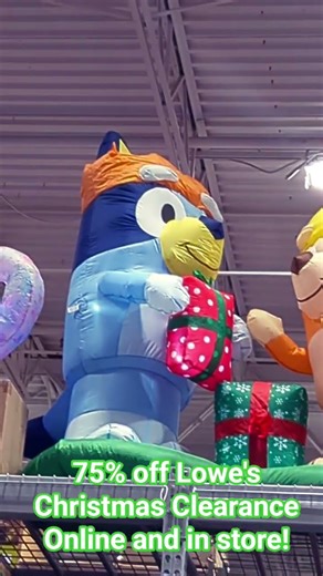 75% off Lowe's Christmas! If you have thought of dabbling in Inflatables now is your chance! #lowes