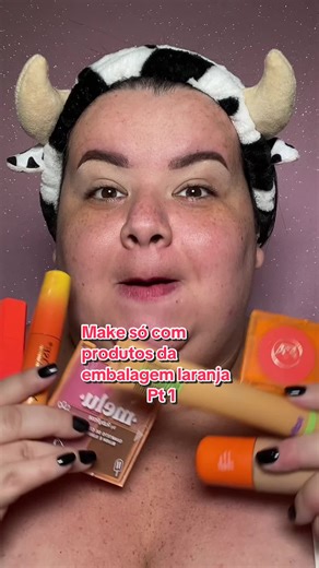 Maquiagem Completa com Produtos da Embalagem Laranja