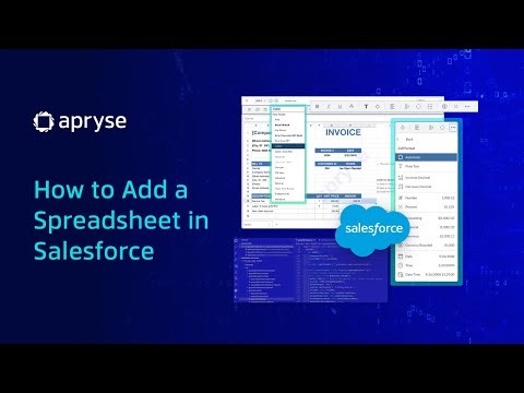How to Add a Spreadsheet in Salesforce | WebViewer | Apryse