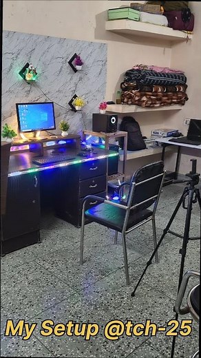 Low Budget Creator Setup Tour | Small YouTuber Desk Setup 2025 ||