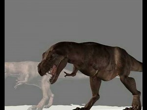 Trex swallow animation