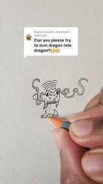 Turning dragon into a dragon! #drawing #art