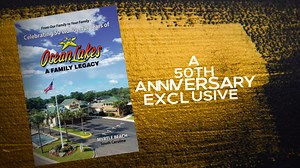 It was the love, dedication, and vision of our co-founders, Mary Emily and Nelson Jackson, with help from their five daughters that created Ocean Lakes Family Campground. It opened on July 2, 1971 with 30 campsites and it grew into one of the largest campgrounds in America. Let us tell you the story with the words of the Jacksons themselves in this amazing 52-page limited edition commemorative book full of photos, facts, and a timeline. Purchase the book at the Nature Center, Sandy Mart, or the 