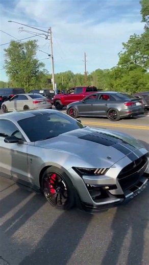 German vs American V8 #gt500 #mustang #audi #rs7 #v8