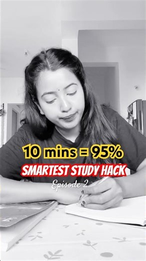 1 Hack = 95% 🤯 Last Minute Revision Cracked! ✅ Class 9 & 10 #examtips #studyhacks #smartstudy #cbse