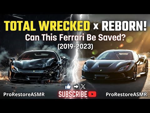 We Found a Crashed Black Ferrari F8 Tributo (2019–2023) – Full Restoration Journey