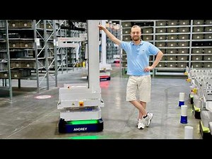 Inside a warehouse run by AI robots