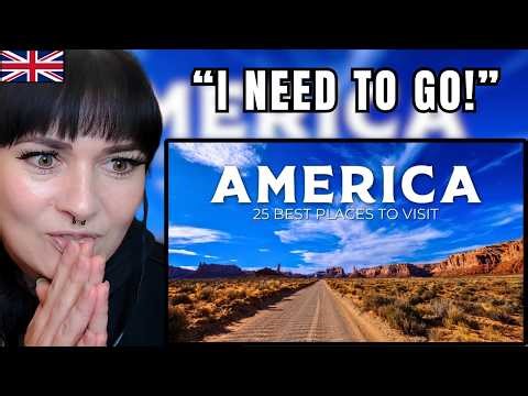 British Girl Reacts to 25 Best Places to Visit in the USA… I Need to Go NOW