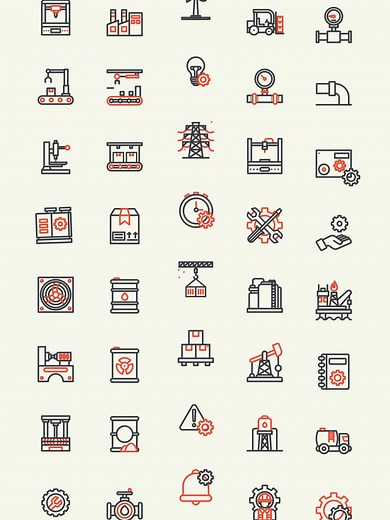 Introducing Industry Animated Icon Set Animated Industry icons Set of Gear, Setting, Forklift, Windmill, Control Panel, Dashboard Screen, Factory Building, Production Line, Assembly Line, Box Packaging, Lathe Machine, Conveyor Belt, Factory Machine, Oil refinery, Indicator, Crane, Time Management, Lamp and Gear, Alert Notification, Pressure Gauge, Laser Cutting. FEATURES 50 Animated Icon JSON Lottie Files AEP Files Alpha Channel Loopable 4K 3840X2160 @30Fps 6 Seconds Each Clip MOV files with tra