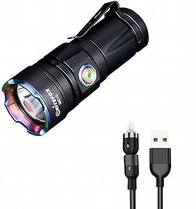 EDC Rechargeable Flashlight – Compact 2000LM Pocket Flashlight, Magnetic Charging, Rechargeable, 6 Modes, IP68 Waterproof Aluminum Duty Light for Camping, Emergency, Repair