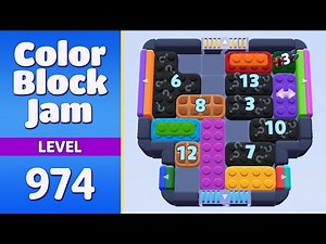Color Block Jam Level 974 (975) | Every Puzzle Solved! 🎯