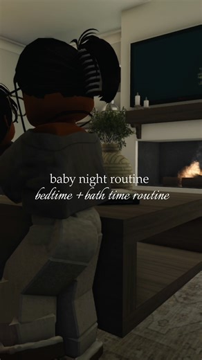 baby night routine!👩🏽‍🍼 #bloxburg #roblox #roleplay #trending