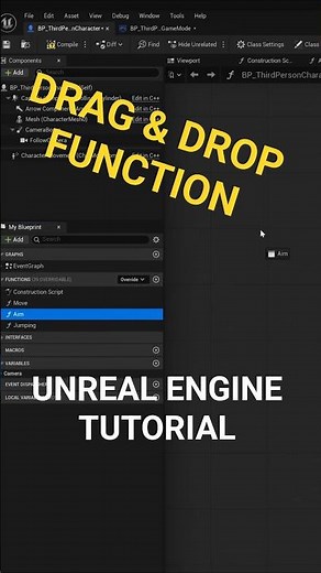Drag and Drop Functions in Unreal Engine #UnrealEngine #GameDev #UE #IndieDev #FYP