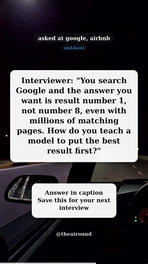 How Google ranks search results (learning to rank) | ML interview