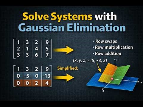 Lecture 3 | Solution to System of LE | Gaussian Elimination Method | Linear Algebra
