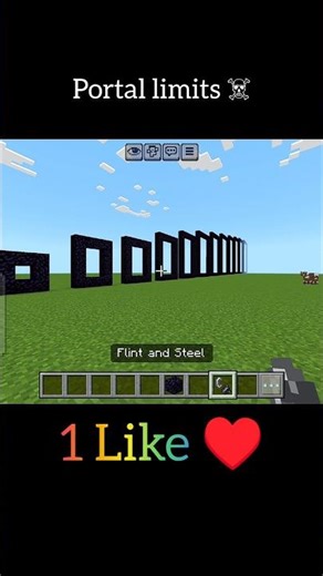 How many portals are survived?#minecraft #herobrine #bones #shorts