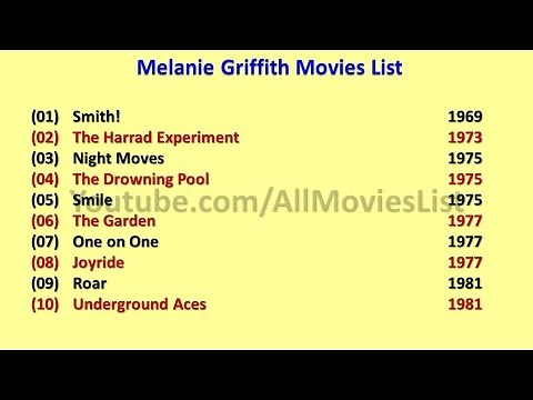 Melanie Griffith Movies List