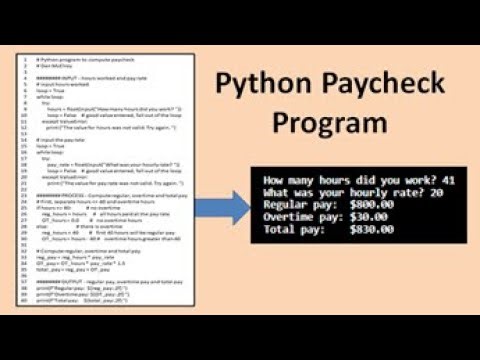 Python Paycheck Program