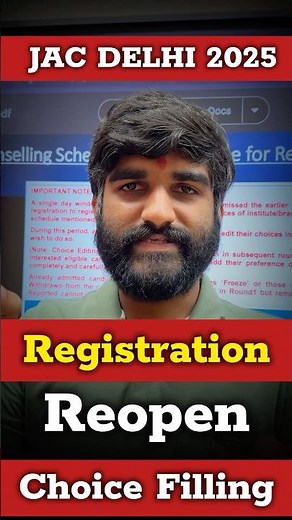JAC DELHI 2025 🔥 Last Chance for Admission! 😳✅ Update, New Changes, Registration & Choice Filling