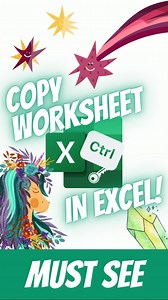 Excel Trick 046: You can create a copy of your worksheet by simply holding down the CTRL key and then drag the worksheet with your mouse 💡 📬 Don’t forget to share this post! 🗂️ Remember to save it for future reference #excel #exceltricks #exceltips #excellearning #learnexcel #dataanalysis #dataanalytics #accountinglife #microsoftlearning #microsoftexcel | ExcelCamp