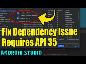 🔧 Fix Dependency Issue: androidx.core:core-ktx:1.15.0 Requires API 35 – Quick Solution ✅