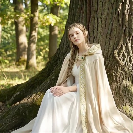 Renaissance Elven Cape Hood - Renfaire Women Medieval Hooded Cloak for LARP Fairytale Cosplay Costume - Etsy