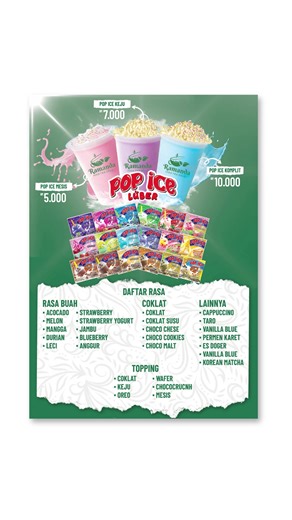 Pop Ice Drink Menu Design Ideas for Your Business