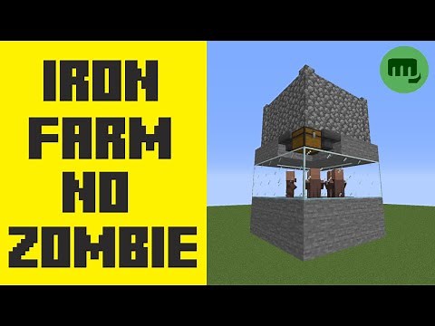 MINECRAFT IRON FARM NO ZOMBIE | EASY HOW TO TUTORIAL 1.16 | Java Edition 1.16.4 Vanilla
