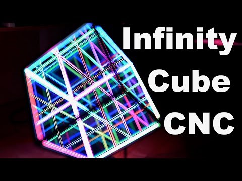 CNC Infinity LED Cube Running WLED