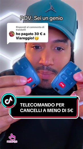Risposta a @trandafil mi dispiace che l’hai pagato così tanto Telecomando BFT Garage 433MHz Rolling Code Questo BFT 433MHz con rolling code è super sicuro (anti-clonazione!), compatibile con tantissimi cancelli BFT (Mitto, Kleio, etc), 2 o 4 pulsanti a scelta. Design comodo, batteria inclusa, facilissimo da programmare! #TelecomandoGarage #BFT #CancelloAutomatico #offerteinvernali #scongelaleofferte