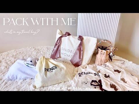 what's in my travel bag┊3泊4日ディズニー旅行パッキング🪄💫愛用コスメもご紹介🤍pack with me!