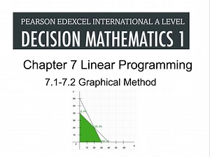 Alevel 数学 Edexcel Decision1 C7 Linear Programming: Graphical Method