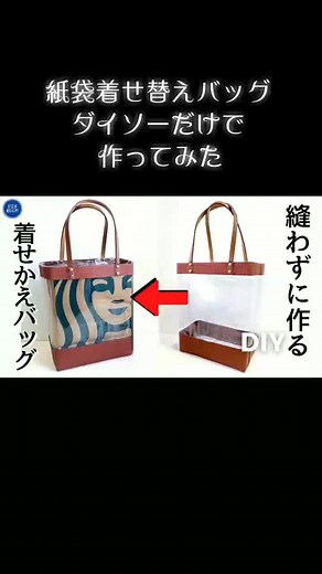手作り紙袋リメイクバッグの簡単作り方！スタバやカルディのアレンジアイデア