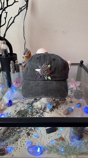 Who needs a black hat?! #dopeembroidery 💚😶‍🌫️🍃🪡