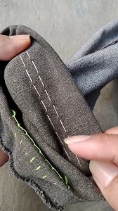 1.6M views · 7.2K reactions | Technique of double stitching on the folds of trousers #fypシ #fypviral #tutorial #reelsviral #fypreels | Tips dan trik menjahit | Facebook