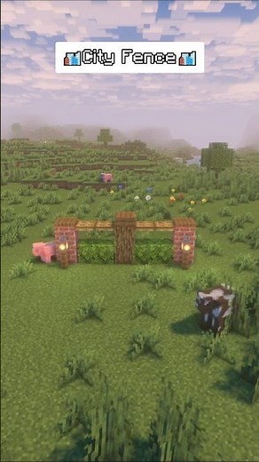 Aesthetic City Fence Design 🏙️🍃