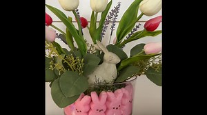 9.9K views · 289 reactions | What a cute way to repurpose a plastic bunny trifle dish from the Easter section of Walmart. #diyeaster #diyhomedecor #walmarteasterdecor | Southern Designs and Finds | Facebook