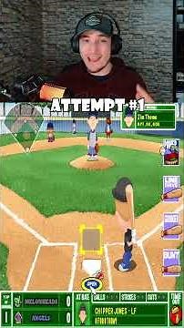 How Many Attempts Does it Take Chipper Jones to Hit a Homerun? #backyardbaseball #shorts